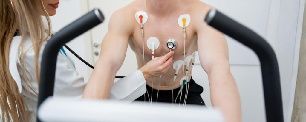 Stress test monitoring in progress